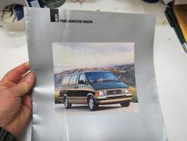 Ford Aerostar Wagon 1991 -myyntiesite / sales brochure