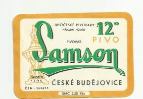 Samson 12 -  olutetiketti