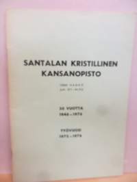 Santalan kristillinen kansanopisto 30 vuotta 1946-1976 työvuosi 1975-1976
