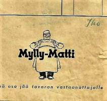 Helsingin Mylly Oy Mylly-Matti 1954   firmalomake