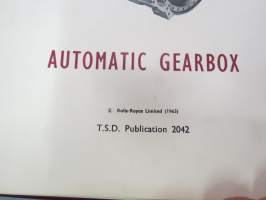 Rolls-Royce - Automatic gearbox Workshop Manual -korjaamokirja
