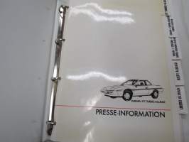 Subaru Presse Information -kansio valokuvineen