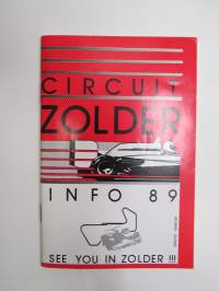 Circuit Zolder - Info 1989 -Formula- ym. kilparadan infokirjanen