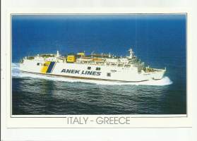 Talos  Italy-Greece - laivakortti, laivapostikortti
