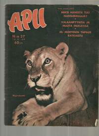 Apu 1959 nr 37 / isän surmaaja, valaanpyyntiä, mr Morten