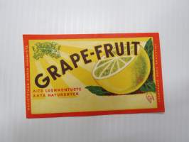 Grape-Fruit -etiketti / label