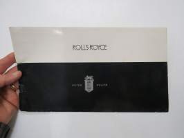 Rolls-Royce Silver Wraith -myyntiesite / sales brochure