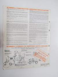 Scammel 6X6 Constructor -myyntiesite / sales brochure