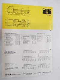 MAN / Volkswagen 8.90 F Frontlenker kuorma-auto -myyntiesite / brochure