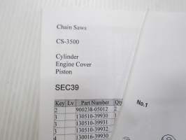 Echo Chain saw CS-3500 Spare parts catalogue -varaosaluettelo