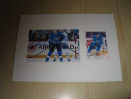 Patrik Laine, Winnipeg Jets, NHL, valokuva &amp; jääkiekkokortti, paspiksen koko on A4 . Hieno esim. lahjaksi ja/tai kehystettynä.