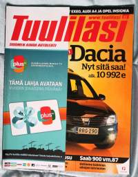 Tuulilasi 2009 N:o 16 - Testissä Dacia Logan MCV- Kuntotesti VW Golf TSI DSG-Fiatin nousu-Saab 900 vm. 1987-Vertailu turbofarkut Seat Exeo,Audi A 4, Opel Insignia-