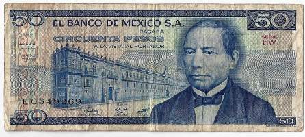 Meksiko  50 Pesos 1981  seteli
