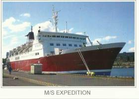 MS Expedition ex Ålandsfärjan - laivakortti, laivapostikortti kulkematon