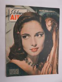 Elokuva-Aitta 1956 nr 19, Merten sudet, Tauno Palo &amp; Belinda Lee -kuva, Lottien sotaa, James Stewart, sivu 7. kuva - Marilyn Monroe ym.