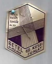Betel 62. kesäjuhlat 1968 - merkki,  rintamerkki  pahvia