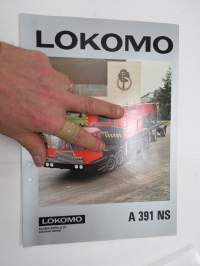 Lokomo A 391 NS autonosturi / mobiilinosturi -myyntiesite / sales brochure, mobile crane