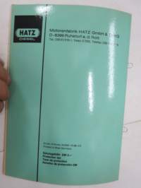 Hatz Diesel 2 G 30 Eratzteil-Liste - Spare Parts List - Liste des piéces de rechange - Lista de recambios -varaosaluettelo