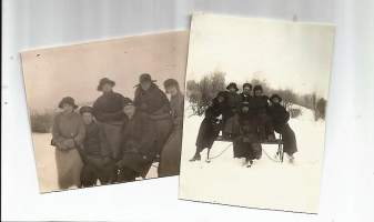 Talvisia kuvia 1920-30 luku - valokuva 2 kpl