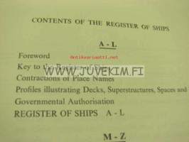 LLoyd´s Register of ships 1972-73 I-II