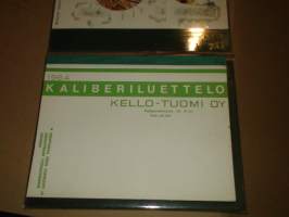 Kello-Tuomi Helsinki Kaliberiluettelo 1964 pikatilauskortti kansio