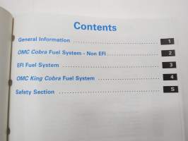 OMC Cobra - King Cobra Stern drives Fuel systems Service Manual
