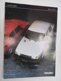 Saab 900 GLi/GLE 1984 -myyntiesite / sales brochure