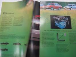 Saab 900 GLi/GLE 1984 -myyntiesite / sales brochure