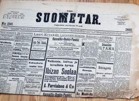 Uusi Suometar 16.12. 1892  sanomalehti
