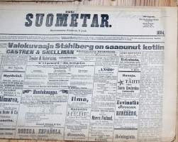 Uusi Suometar 1.8. 1894  sanomalehti