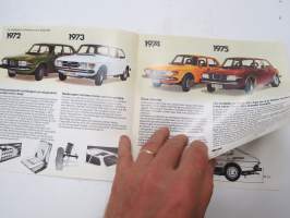 BytesSaab. En inhemsk bruksbil planerad för våra förhållanden - Årsmodellerna 1969-1977 - broschyr / sales brochure in swedish