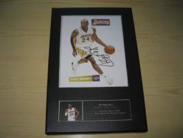 Kobe Bryant, Los Angeles Lakers, NBA, canvastaulu, koko 20 cm x 30 cm. Tehty 50 numeroitua kappaletta. Hieno esim. lahjaksi.