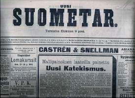 Uusi Suometar 9.8. 1894  sanomalehti