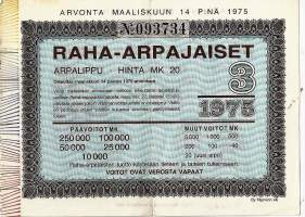 Raha-arpa 1975 / 3  arpa