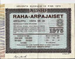 Raha-arpa 1975 / 8 arpa