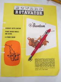 Howard Ratavator - Bantam puutarhatraktori -myyntiesite / garden tractor brochure