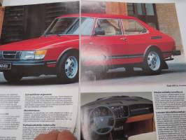 Saab mallisto 1983 -myyntiesite / sales brochure