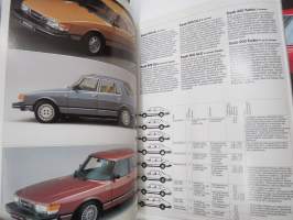 Saab mallisto 1983 -myyntiesite / sales brochure