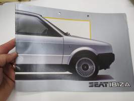 Seat Ibiza 1985 -myyntiesite / sales brochure