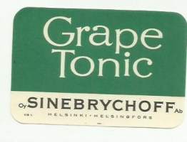 Grape Tonic  -  juomaetiketti