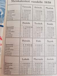 Maatalous -kalenteri 1939