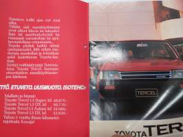 Toyota Tercel 1983 -myyntiesite / sales brochure