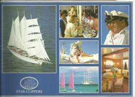Star Clipper  mainospostikortti postikortti laivapostikortti  joulukorttikoko A5