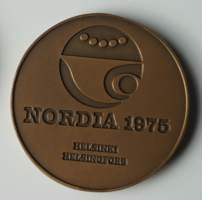 Nordia 1975 Helsinki   mitali  taidemitali 55 mm