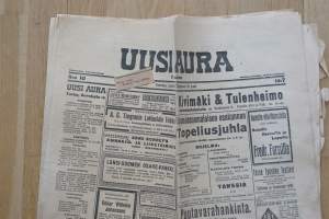 Uusi Aura  13.1. 1917   sanomalehti