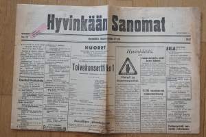 Hyvinkään Sanomat  30.10. 1947  sanomalehti