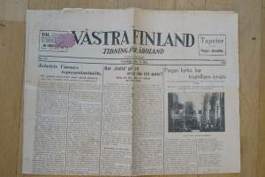 Västra Finland för Åboland 31.5.  1928   sanomalehti