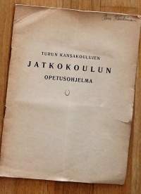 Turun kaupungin kansakoulun jatkokoulun opetussuunnitelma   193