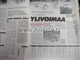 Vauhdin maailma 1988 nr 1 -mm. Formula 1 jousitus: Aktiivijousitus huomispäivän sana, CAR-PARTS ralli, Esittelyssä Paris-Dakar kalustoa, Tokyon autonäyttely,