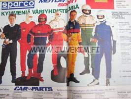 Vauhdin maailma 1988 nr 1 -mm. Formula 1 jousitus: Aktiivijousitus huomispäivän sana, CAR-PARTS ralli, Esittelyssä Paris-Dakar kalustoa, Tokyon autonäyttely,